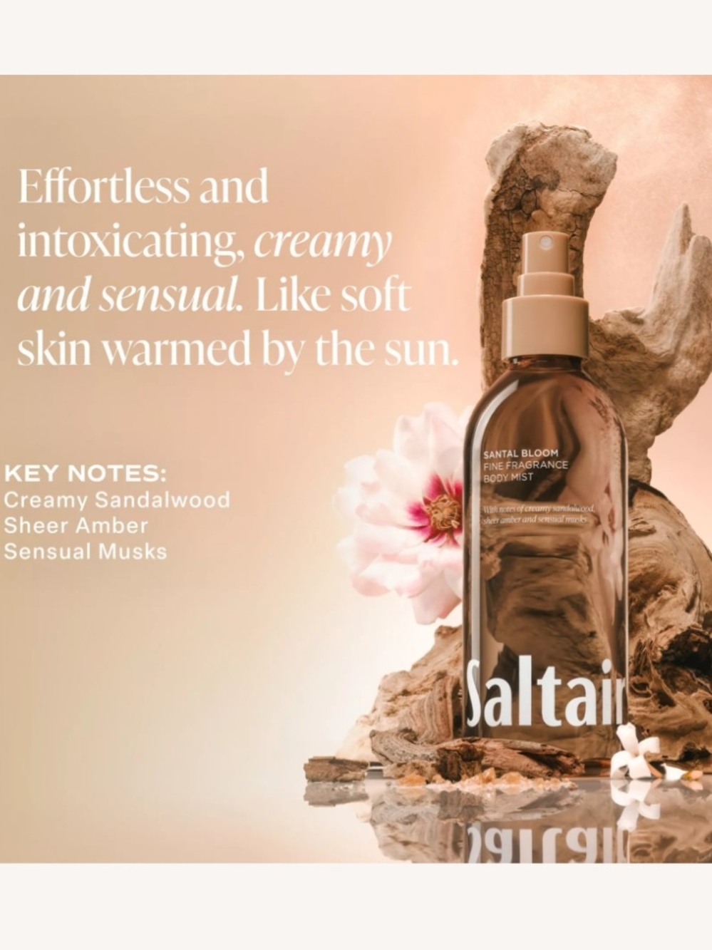 Saltair Santal Bloom Fine Fragrance Body Mist in Brown NWT - Picture 3 of 6